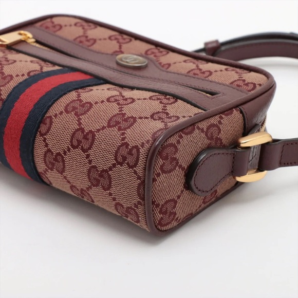 Gucci GG Canvas Ophidia Camera Bag - in Bordeaux - Picture 2 of 12